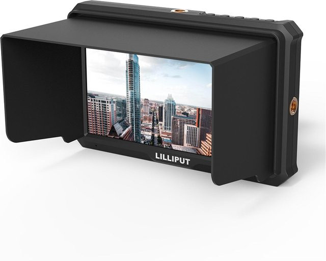 Lilliput A5 5-Zoll IPS Kamera-Broadcast-Monitor für 4K-Full-HD-Camcorder und DSLR in Schwarz - Bild 1