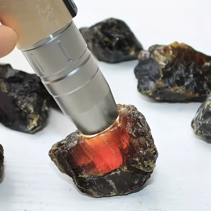 CrystalHola Natürlicher Schwarzer Bernstein Rohstein als Sammlerstück und Dekoration - Bild 5