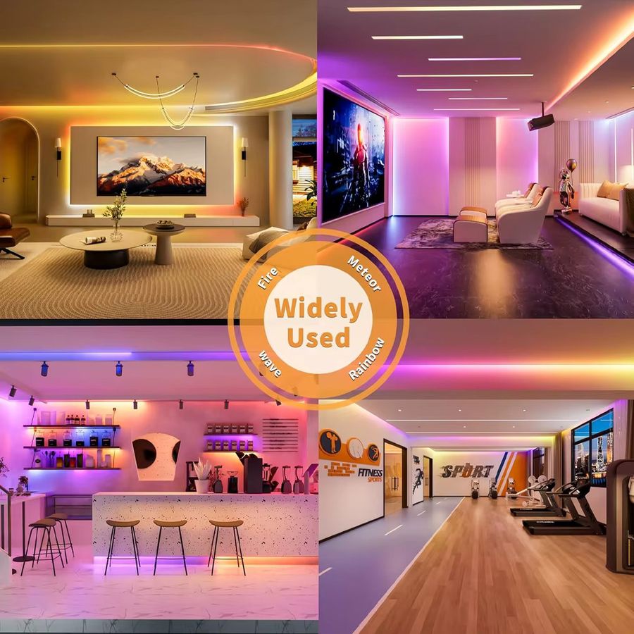 CENFAYA Tuya Zigbee COB RGBIC LED Streifen 24V mit Traumfarbe, adressierbares IC-Licht, kompatibel mit Alexa, Google Assistant und SmartThings - Bild 3