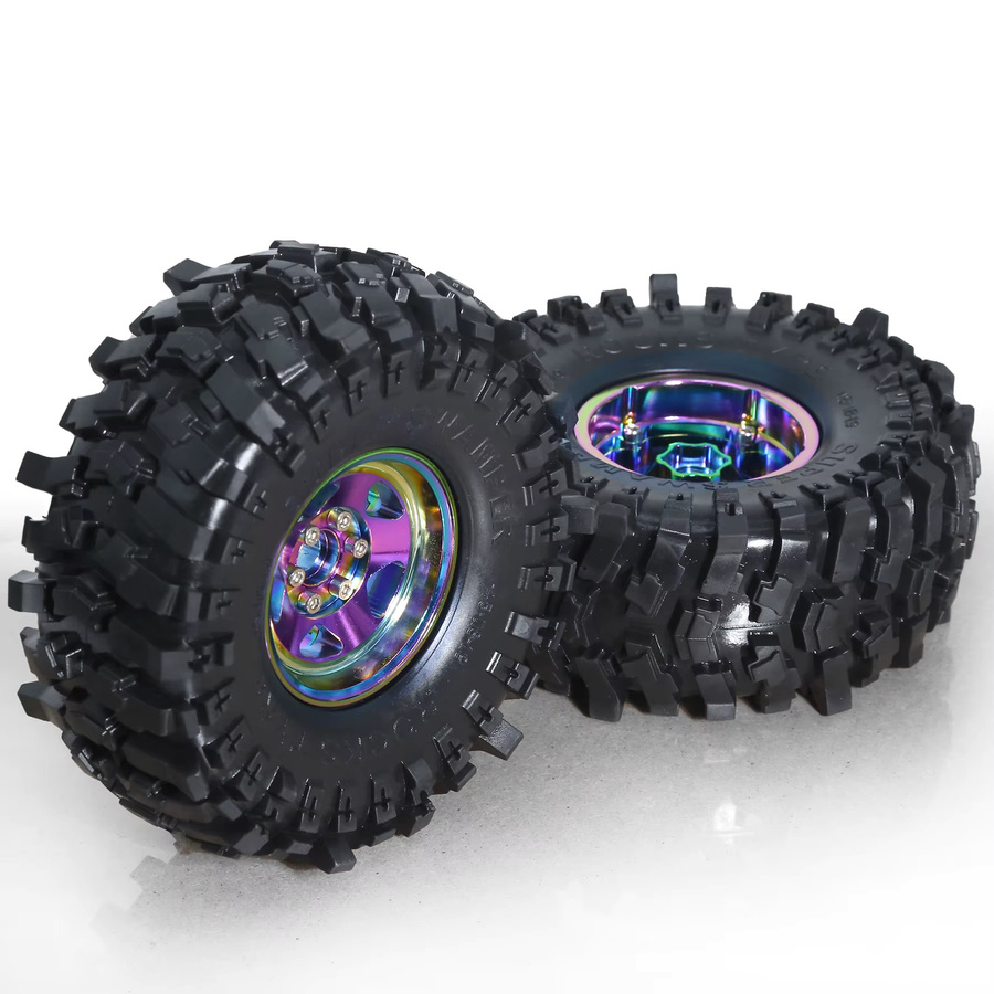 RS RC Beadlock Felge, 1,9 Zoll, 4-teiliges Set, Regenbogen - Bild 4
