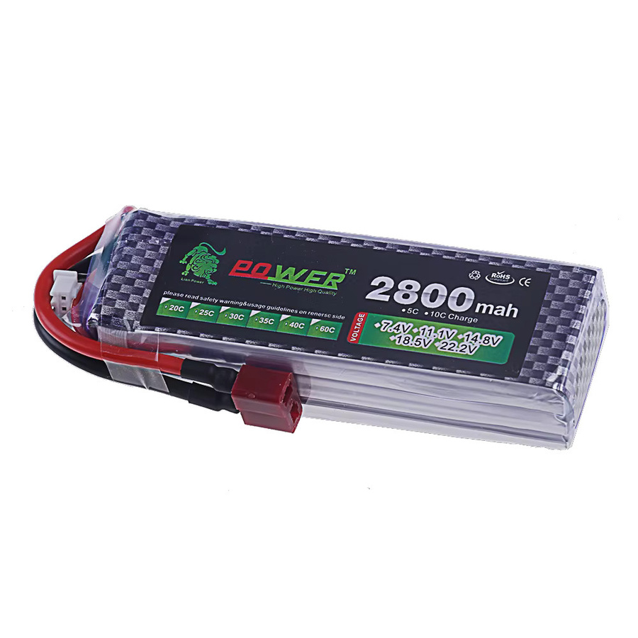 GAOLAG Li-Ion Pack 3S Batterie 11,1 V 2800 mAh mit Deans Stecker 40C Max 60C für RC Autos, Spielzeug und FPV Drohnen mit XT30, JST und XT60 Stecker - Bild 2