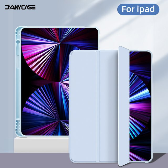 DANYCASE Schutzhülle für iPad 10. Generation, Air 4 5 6, Pro und Mini, 3-fach Fallschutzabdeckung, Farbe: Blau - Bild 1