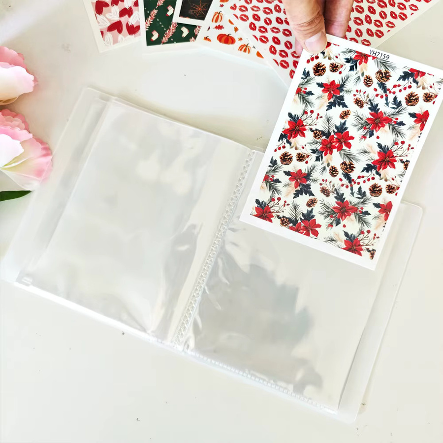 Ordner aus Kunststoff mit 40 Taschen für Aufkleber und Stempelaufkleber - Bild 2