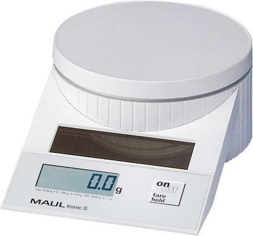 Maul MAULtronic S 5000 Briefwaage in Weiß mit einem Wägebereich bis 5 kg und einer Ablesbarkeit von 2 g oder 5 g - Bild 1