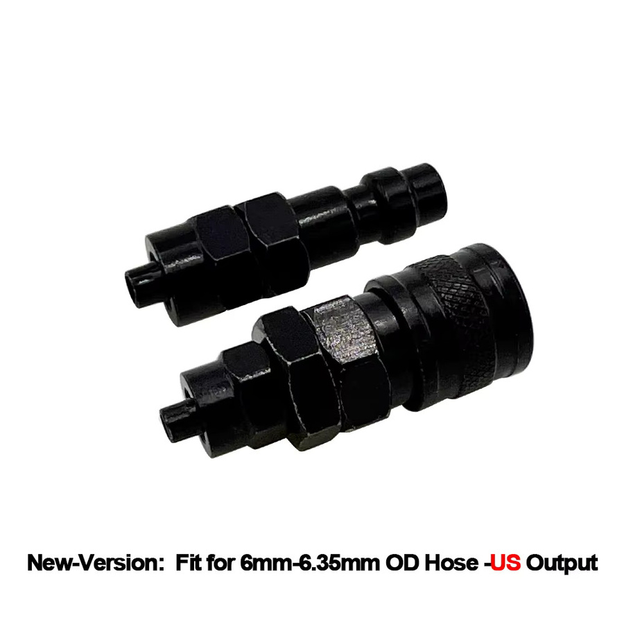 US-Foster HPA Schnellkupplungs-QD-Push-In-Stecker 23-2 männlich und 2302 weiblich für pneumatische Werkzeuge passend für Schläuche mit 6 mm bis 6,35 mm Außendurchmesser - Bild 2