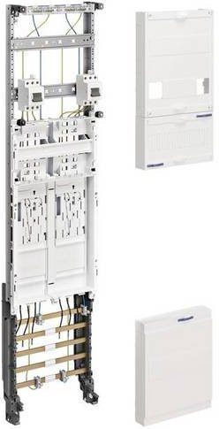 Hager ZH3EH62 Komplettfeld Verteiler für Verteilung boards in Weiß aus Stahl, Breite: 105,0 cm, Höhe: 20,5 cm - Bild 1