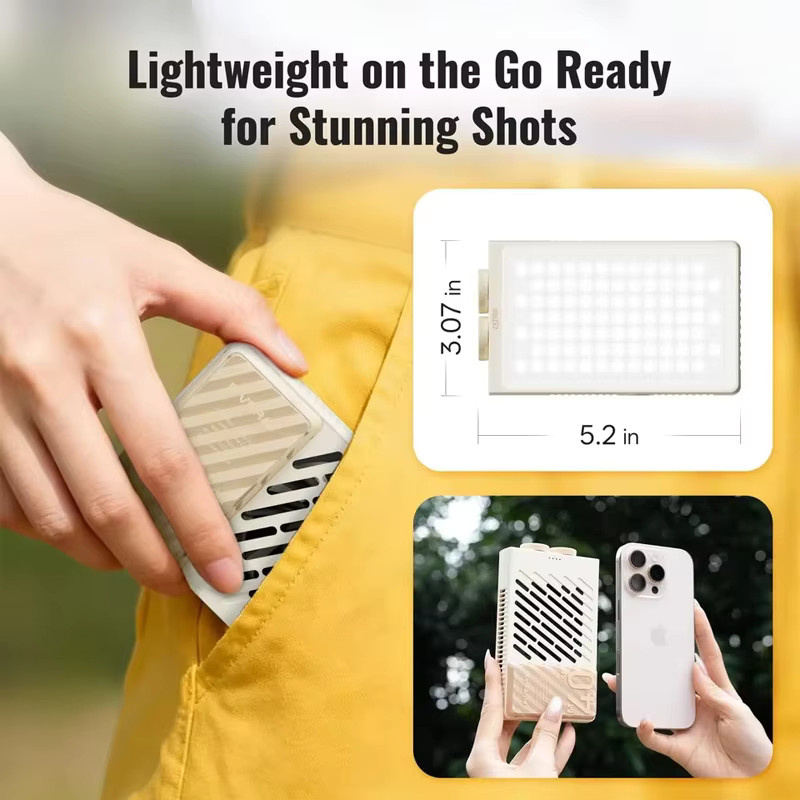 ZHIYUN FIVERAY M40 SE 40W Tragbare LED-Videoleuchte Bi-Color 2700K-8500K für Vlog und Live-Streaming - Bild 6