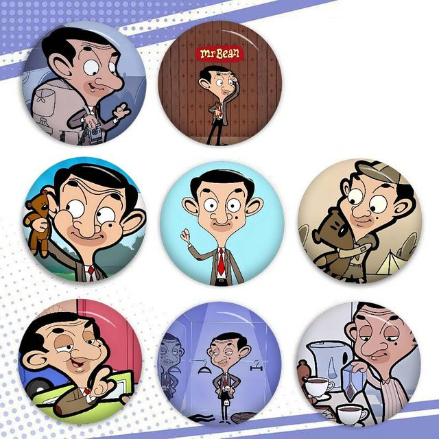 Kayou Brosche Cartoon Animation Mr Bean, Bunt, Unisex - Bild 1