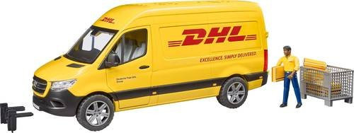 Bruder Mercedes Benz Sprinter DHL Paketdienst Modellauto mit Fahrer - Bild 1