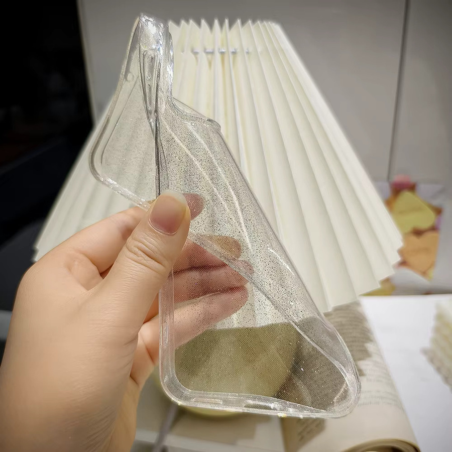 Stoßfeste Silikon-Glitzer-Handyhülle für Samsung Galaxy (verschiedene Modelle), Farbe: transparent - Bild 5