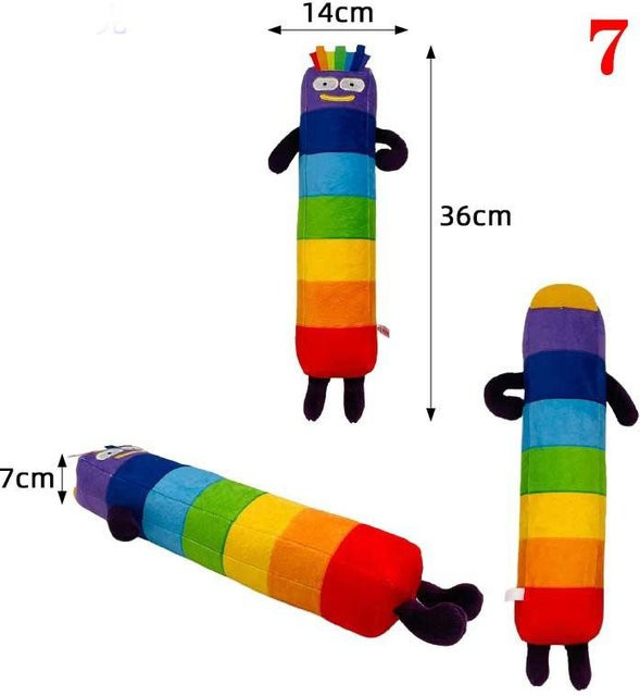 Numberblocks Plüschtiere, Stoffpuppen, Bunt / Mehrfarbig - Bild 1