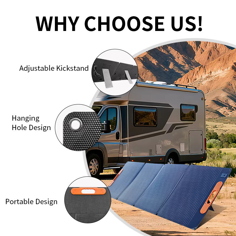 CHUBAN SP200 Tragbares Solarpanel 200 W, Faltbares Solarladegerät 17,6 V für Camping und RV - Bild 4