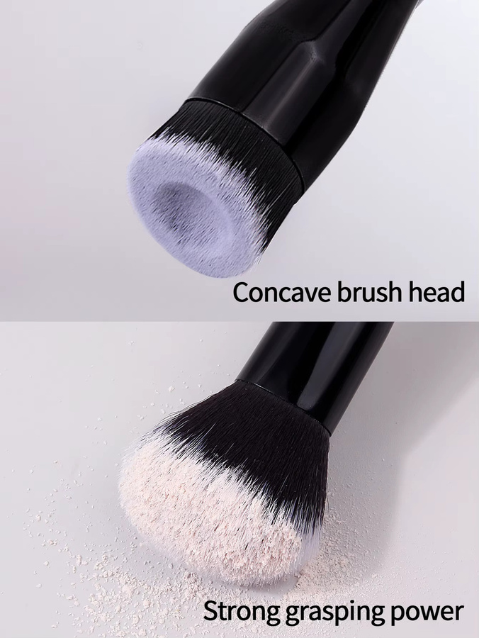 KOSSHOW Grundierungspinsel, Doppelkopf-Make-up-Pinsel, 2 Stück, Unisex - Bild 3