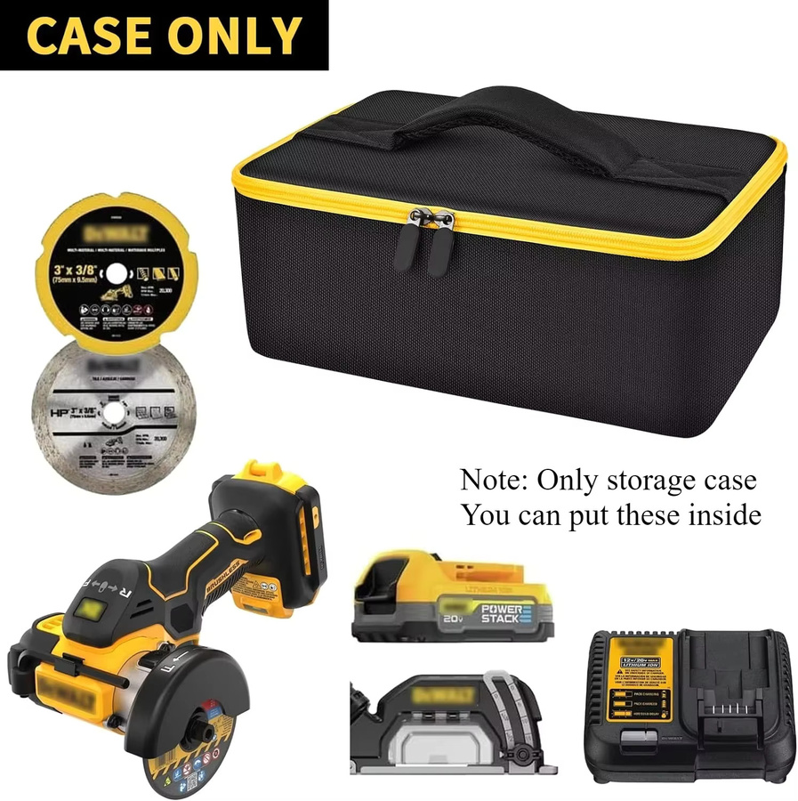 DeWalt Aufbewahrungstasche in Schwarz für 20V MAX Cut Off Tool 3 in 1 Brushless DCS438B Tragetui Organizer - Bild 2