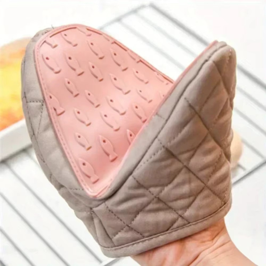 Hitzebeständlicher Silikon Ofenhandschuh in Fischform als Klemme für die Küche, ideal für Mikrowelle und Backofen - Bild 5
