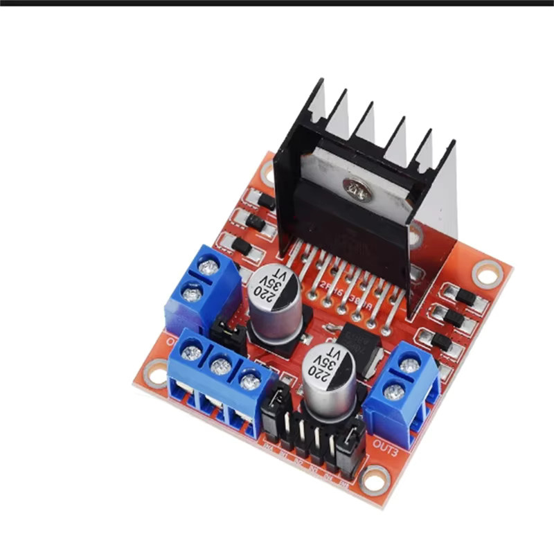 AOKIN L298N Gleichstrom Motor Treiber Modul in Rot für Arduino und Roboter - Bild 2