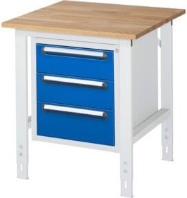Rau Arbeitstisch Tom KM06 höhenverstellbar, B/T/H: 75 x 80 x 76-108 cm - Bild 1