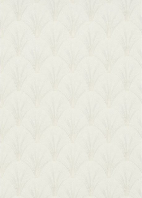 Erismann Vliestapete Elle Decoration 4 Avantgarde in Hellgrau mit Gold und Weiß, geometrisches Art-Deco-Design - Bild 1