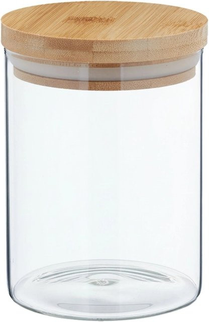 3er Set Relaxdays Vorratsgläser aus Glas, transparent, luftdicht, Höhe: 13 cm, Durchmesser: 10 cm - Bild 1