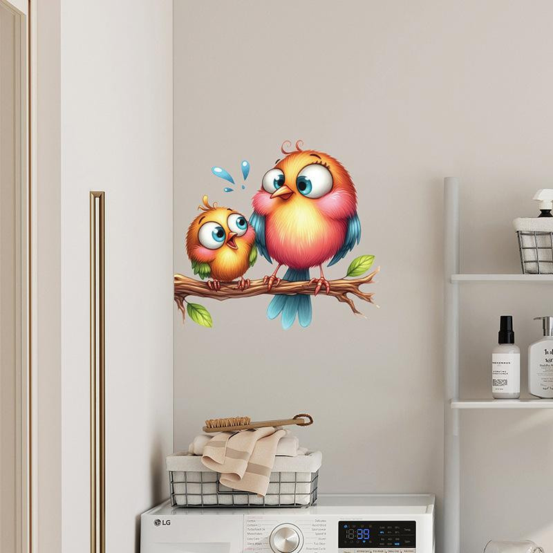 A Better Home Wandaufkleber mit süßen Vögeln und Ästen in Mehrfarbig für Kinderzimmer und Schreibtisch aus PVC und Papier - Bild 2