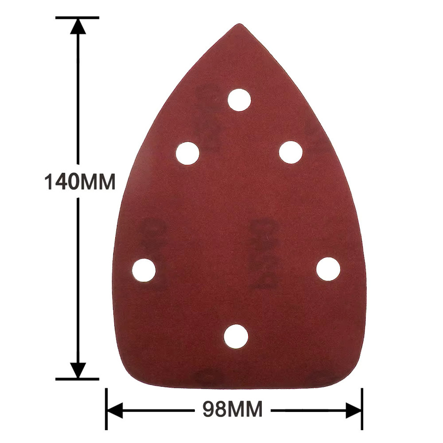 Vibratite Klett-Schleifblätter mit Mausdetail für Holz, 6-Loch-Schleifpapier, Körnung 40–1000, B: 140 mm, T: 98 mm - Bild 2