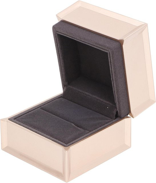 Neoglint Luxus Ringbox aus Samt mit LED-Licht in Champagner und Schwarz - Bild 1