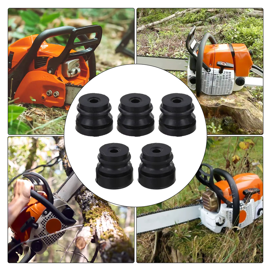 Vibratite Ersatz-Dämpfungs-Gummipolster-Set in Schwarz zur Vibrationsreduzierung für Kettensägen der Serien 4500 5200 5800 - Bild 4