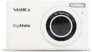Yashica DigiMate 100 Kompaktkamera in Weiss mit USB-C Anschluss - Bild 1