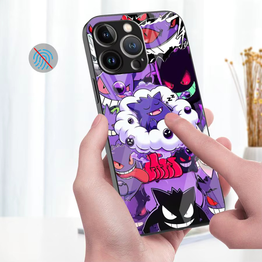 Handyhülle mit Pokemon Gengar Motiv für Apple iPhone, lila/multicolour - Bild 1