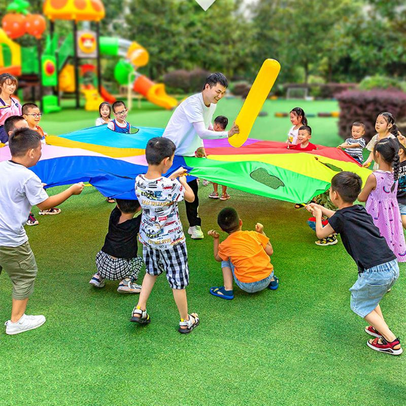Fashnics Regenbogen-Regenschirm Kinder Mehrperson Interaktives Outdoor-Spielzeug - Bild 4