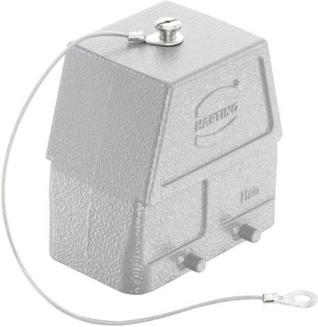HARTING Tüllengehäuse 09 30 010 0802 09300100802 aus Aluminium in Silber - Bild 1