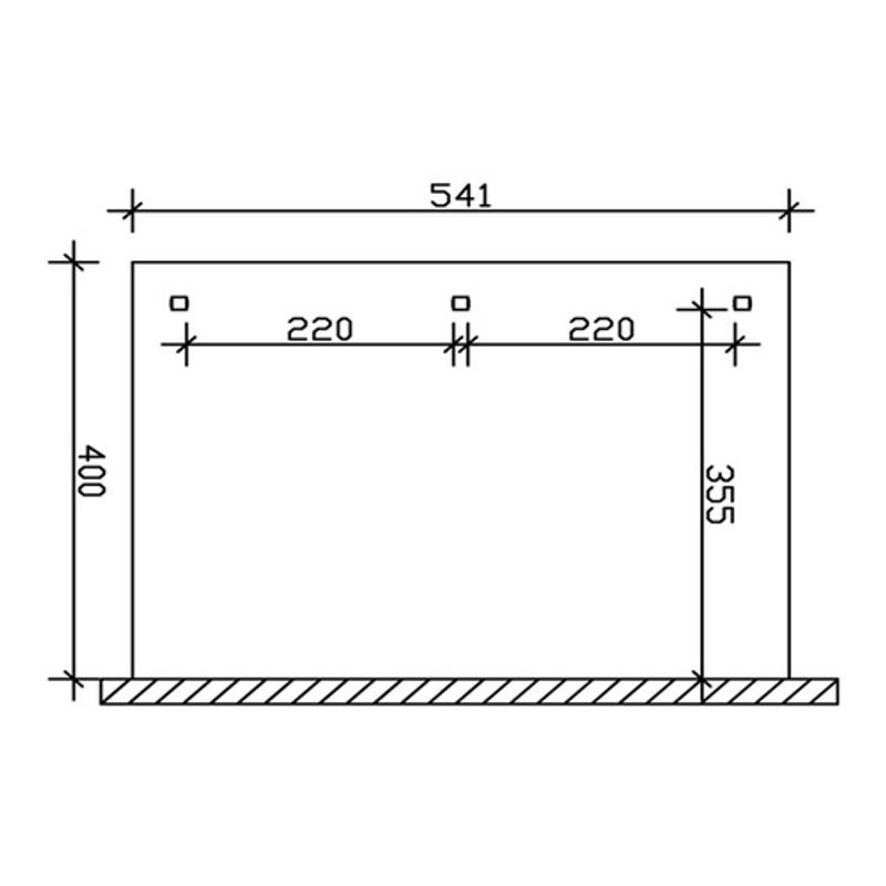 SKANHOLZ Terrassenüberdachung Andria aus Holz mit Polycarbonat-Dach in Beige, Breite: 541 cm, Tiefe: 400 cm - Bild 2