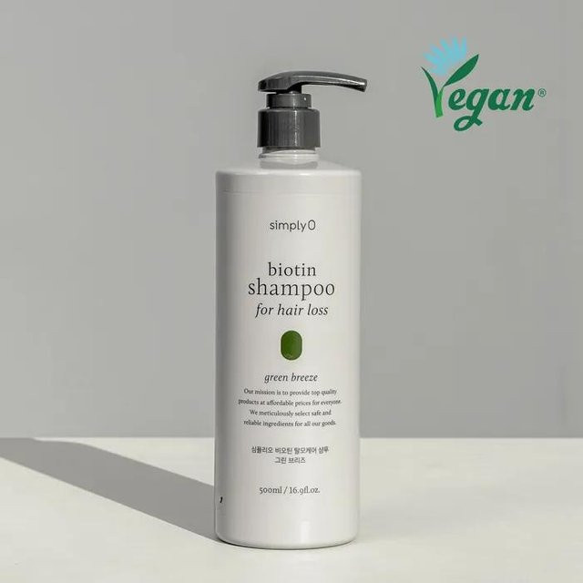 SimplyO Biotin Haarausfall Pflege Volumen Shampoo, 500 ml, alle Haartypen - Bild 1