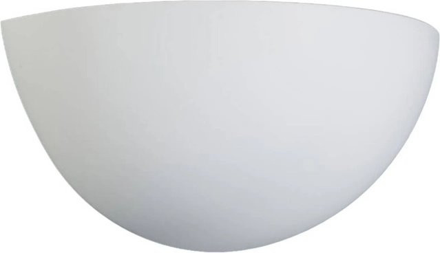 Lindby Wandleuchte Pascali Modern Weiß aus Gips und Ton, 1-flammig, E14, Höhe: 28,0 cm, Breite: 14,0 cm, Tiefe: 13,0 cm - Bild 1