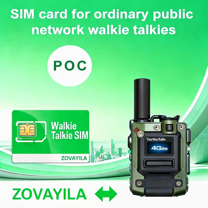 ZOVAGOLO PTT Walkie-Talkie SIM-Karte für Europa ohne Vertrag mit 1GB Datenvolumen und 360 Tagen Laufzeit, 4G LTE 3-in-1 SIM für PTT-Funkgeräte wie K500 - Bild 2