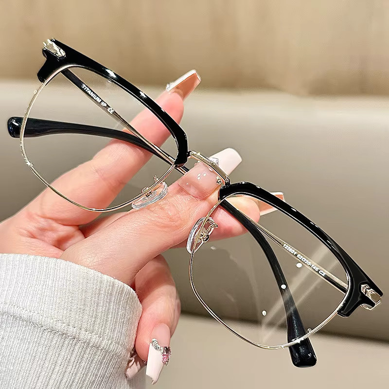 Korrektionsbrille, Metall, Vollrand, Square, transparent, silver, Unisex - Bild 2