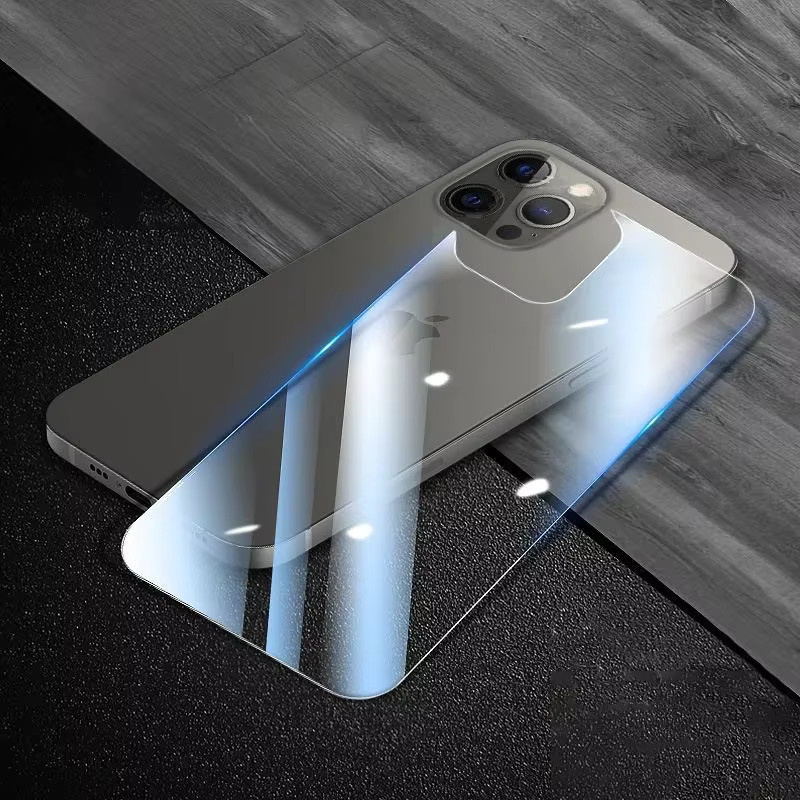 Fudusaidman 3er-Set gehärtetes Glas Rückseiten-Schutzfolie für iPhone 15 Pro Max, 14, 13, 12, 11, transparent - Bild 5