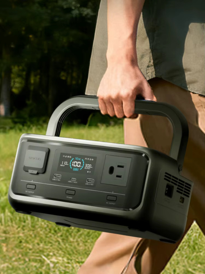 ALLPOWERS VOLIX P300 Tragbares Kraftwerk mit 256 Wh LiFePO4-Akku und 100 W monokristallinem Solarpanel für Outdoor und Camping - Bild 7