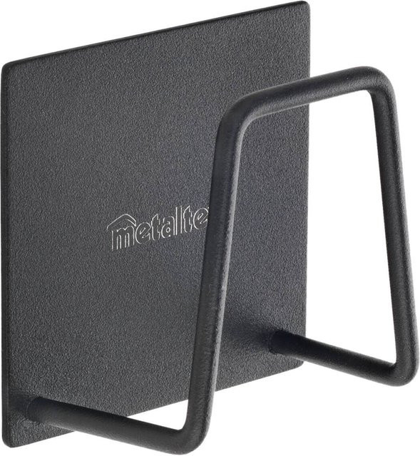 Metaltex Haushaltshelfer aus Stahl in Schwarz, B/H/L: 8,5 x 17 x 3,3 cm - Bild 1