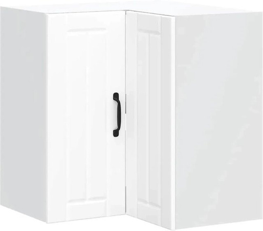 vidaXL Küchen-Eckhängeschrank Lucca, Weiß, modern, B/T/H: 60,0 x 57,0 x 57,0 cm