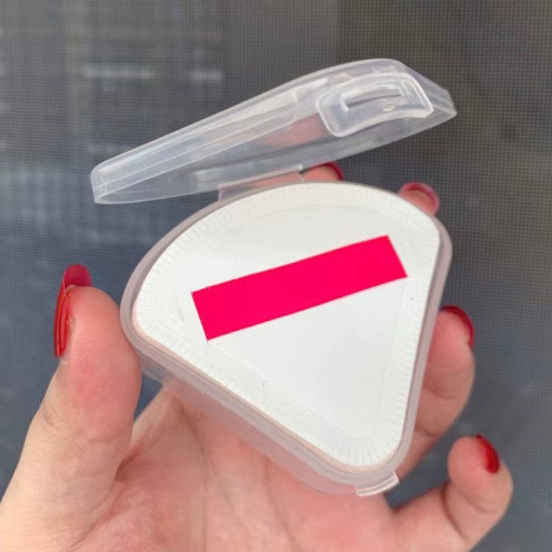 JCSYFAC Kosmetikbox für Dreieck-Puff, transparent, Kunststoff - Bild 2