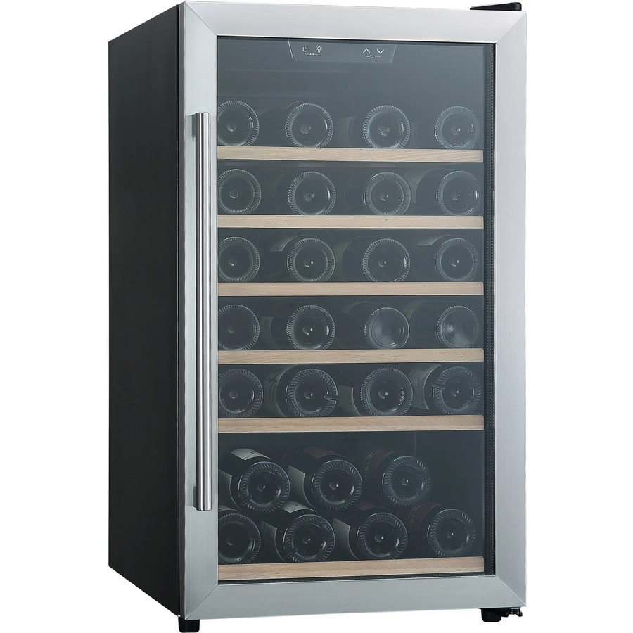 PKM Weintemperierschrank WKS52-2 freistehend Silber, B/H/T: 48 x 85,5 x 57,5 cm - Bild 2