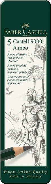 Faber Castell Castell 9000 Jumbo Bleistift Grafit für Profis - Bild 1