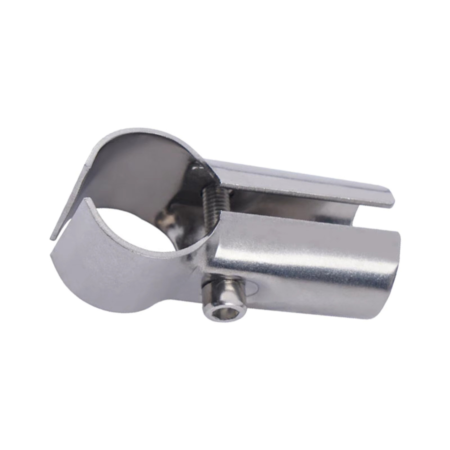 Homyl Rohrverbinder aus Edelstahl in Silber für Rundrohr-Regalrahmen und Trockengestelle - Bild 2