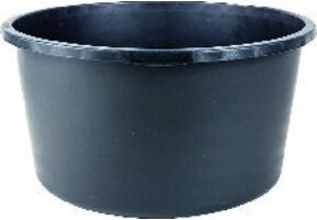 Mörtelkübel GRIPLINE-O von Industrial Quality Supplies, 90 l, Schwarz, mit verstärktem Rand - Bild 1