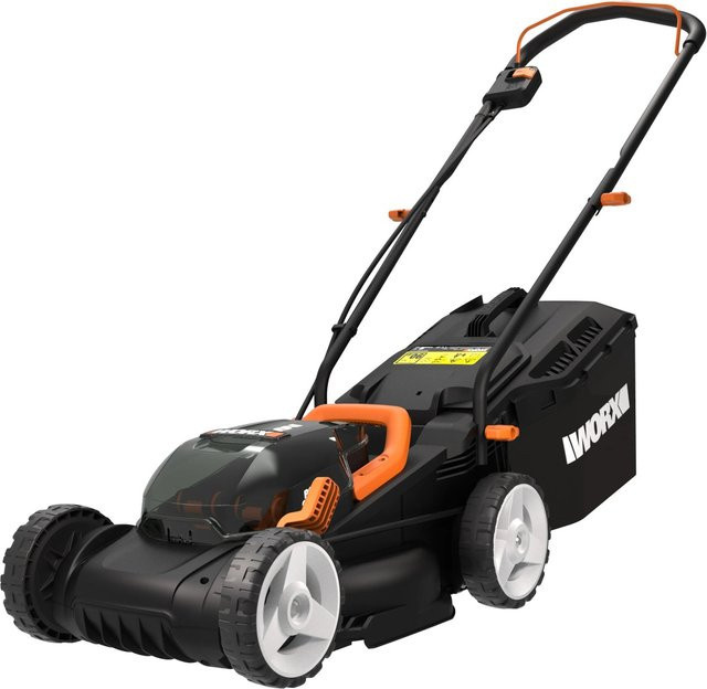 Worx Powershare Akku-Rasenmäher WG779E.1 40 V mit Fangkorb, bunt - Bild 1
