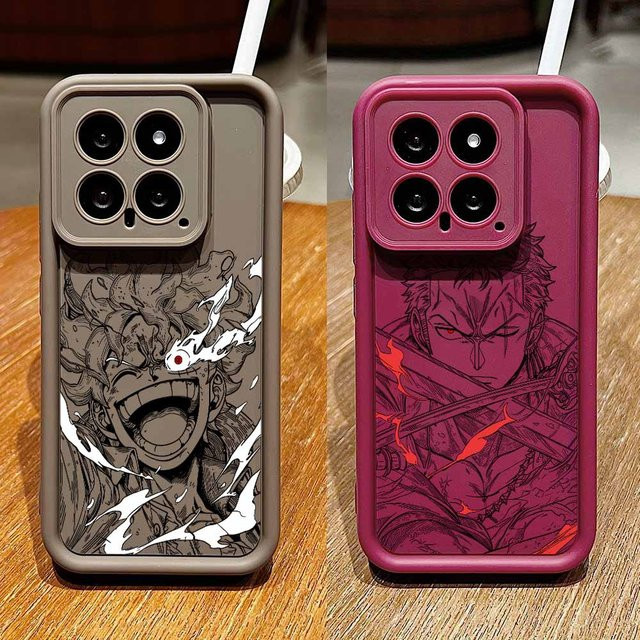 Luffy & Zoro Anime Handyhülle mit Augen-Ladder-Design für Xiaomi Mi 17 15T 14T POCO F8 X7 M8 Redmi 15C 14C Note 15 14 Pro Plus Ultra - Bild 1