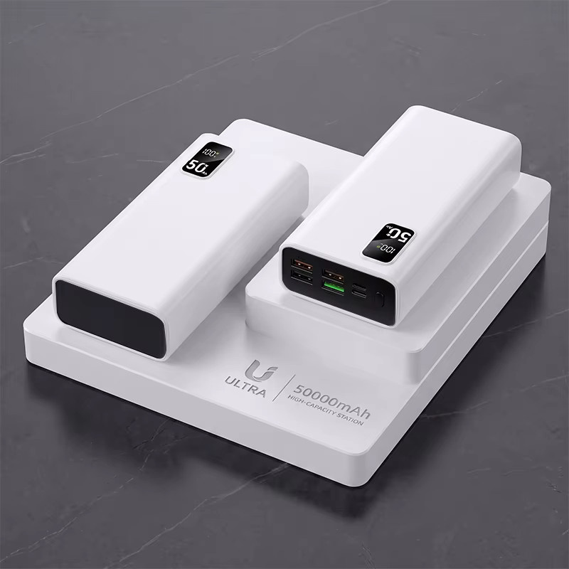 Hinne Hochleistungs-Powerbank mit 50000mAh und 66W Schnellladung, Tragbares Ladegerät mit LED-Digitalanzeige für iOS und Android, verfügbar in Schwarz oder Weiß - Bild 9