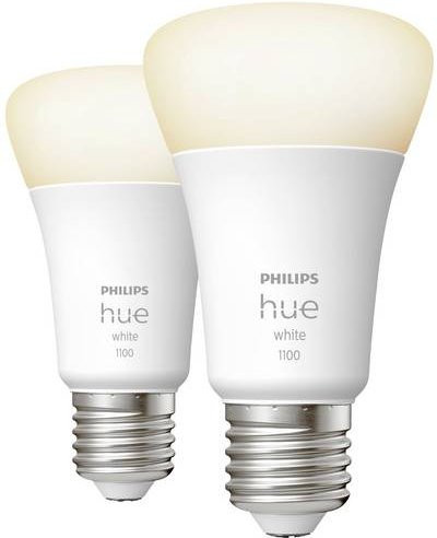 Philips Hue White A60 Smart LED-Leuchtmittel E27, 2er-Set, Warmweiß, dimmbar, Bluetooth - Bild 1