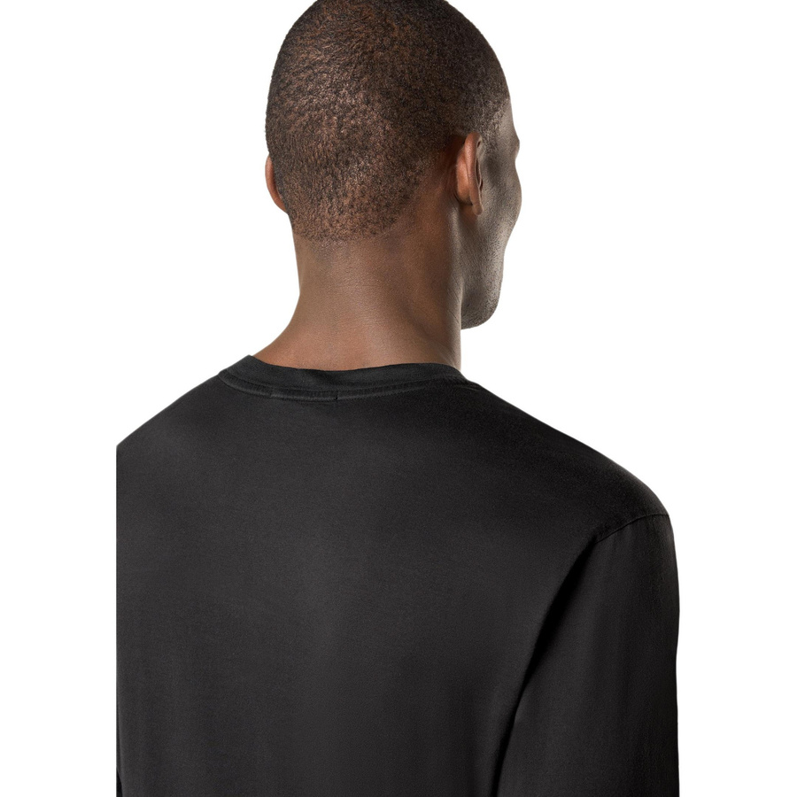 Stone Island Logo Rundhals Langarm T-Shirt Herren - Bild 3